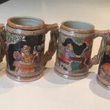 Set of 4 beer mugs