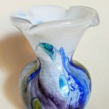 Vase glass paste of the glassmakers of Maure Vieil Mick and Bob Le Bleïs 80s