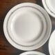 Sarreguemines Dubarry earthenware dessert plates