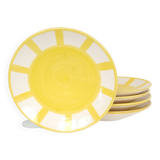 Assiette moyenne - SOL bordure jaune