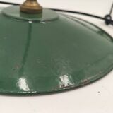 Set of 3 enameled sheet metal pendants