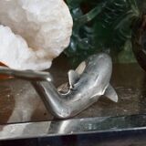 Vintage metal bottle opener dolphin