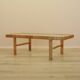 Glass and wicker side table, Danish design, 1970s, made in Denmark