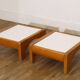 Pair of wooden side tables from the 1960s