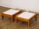 Pair of wooden side tables from the 1960s