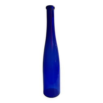 Bouteille italienne vintage verre bleu
