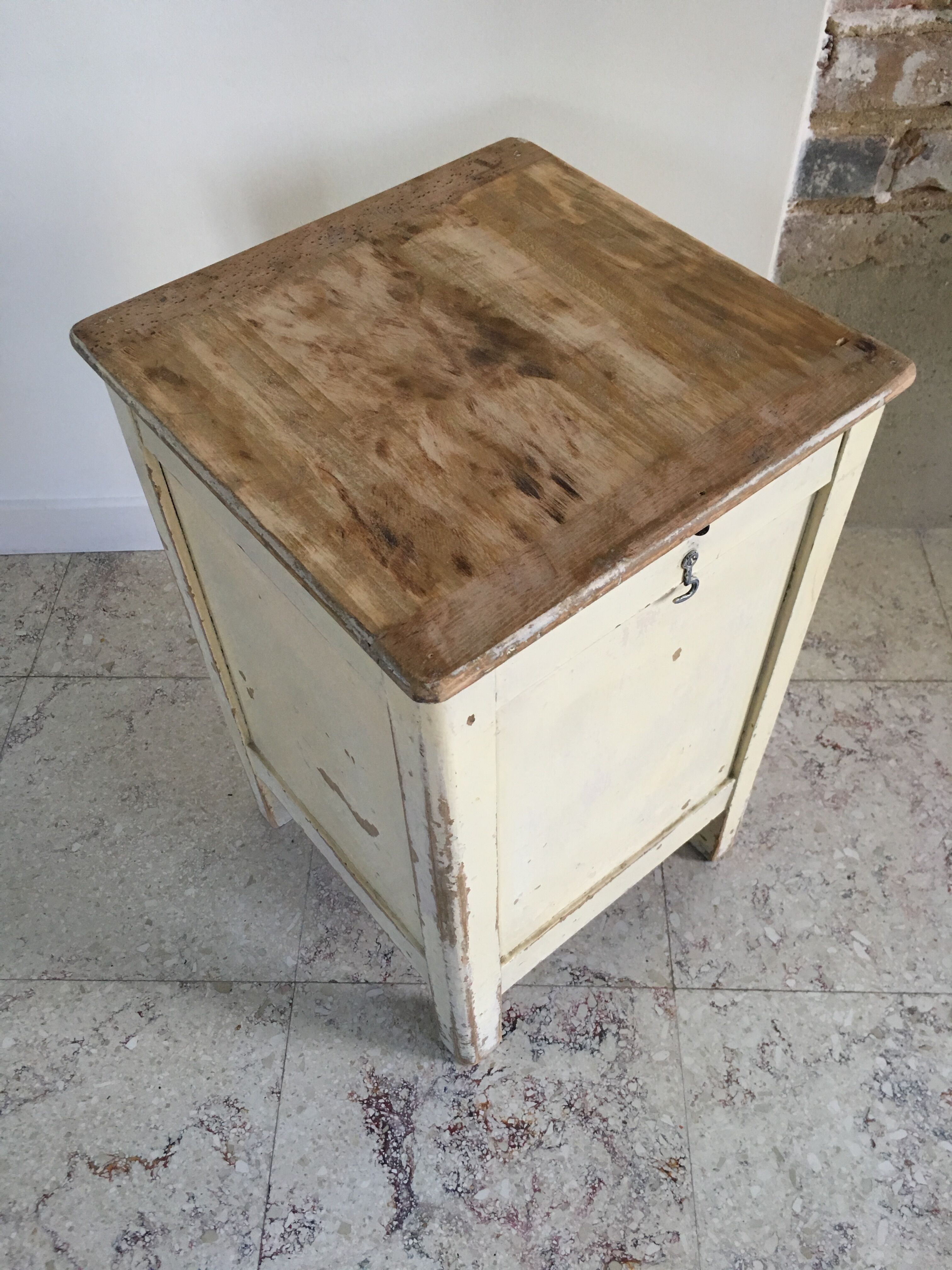 Old white hasselberger stool