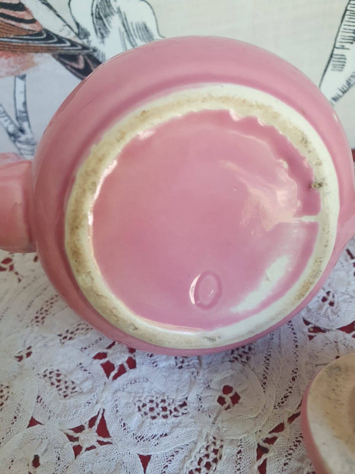 petite cafetière céramique rose