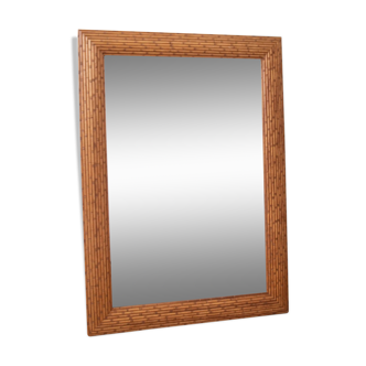 Miroir et son cadre en bois