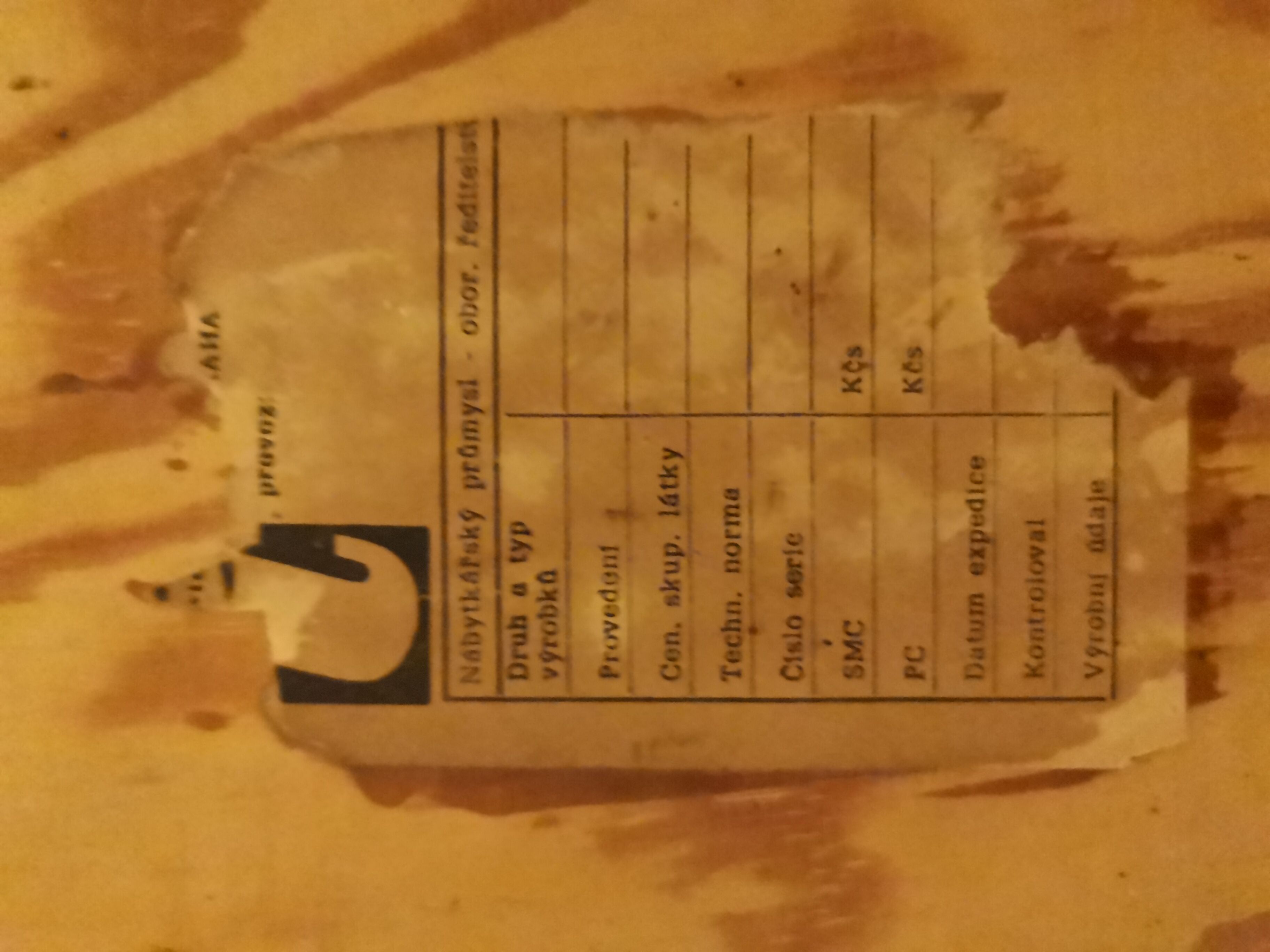 Jiri Jiroutek table for Interier Praha 1960