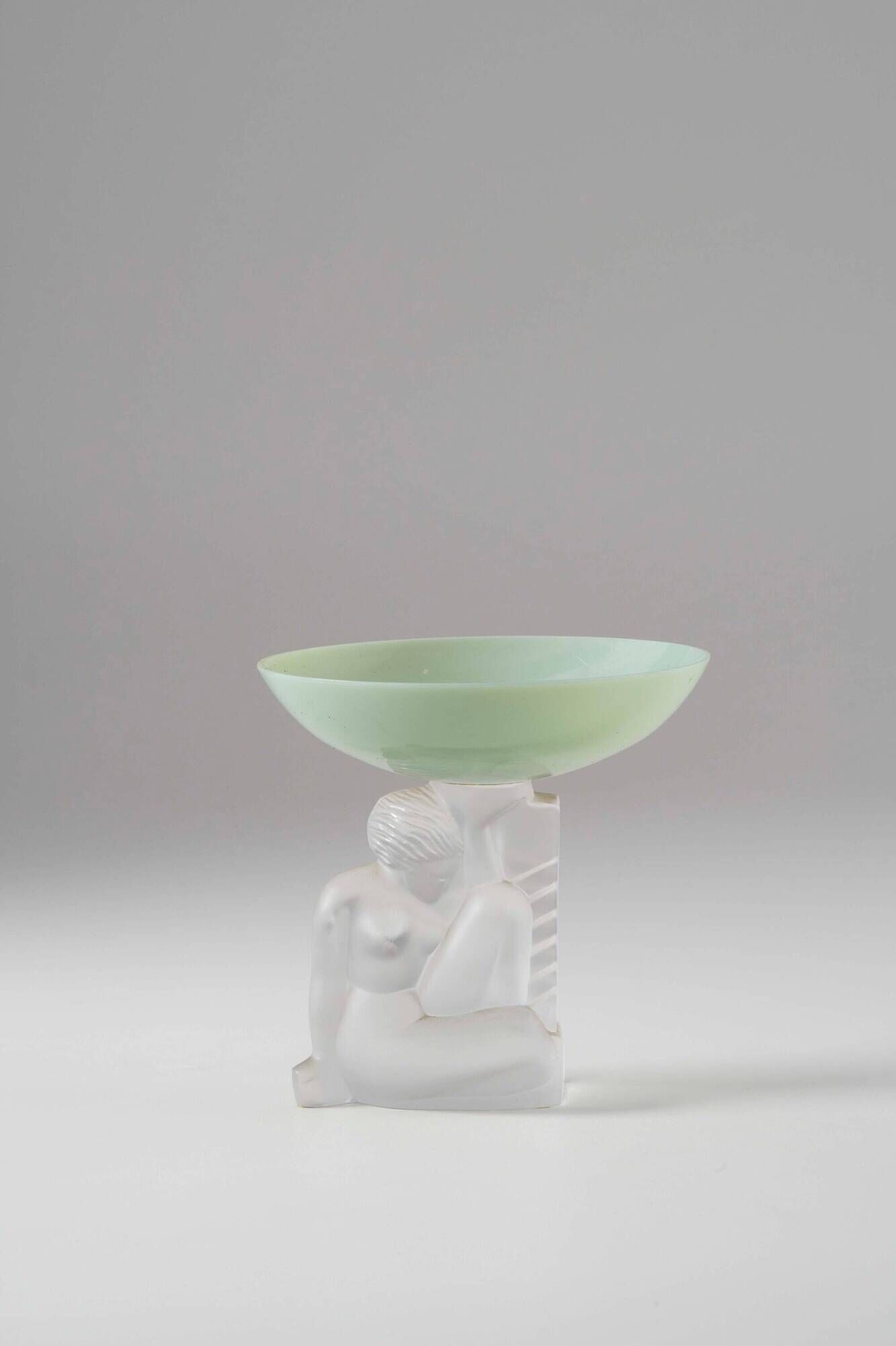 Art Deco crystal bowl, Cristal Sèvres France ca. 1930s