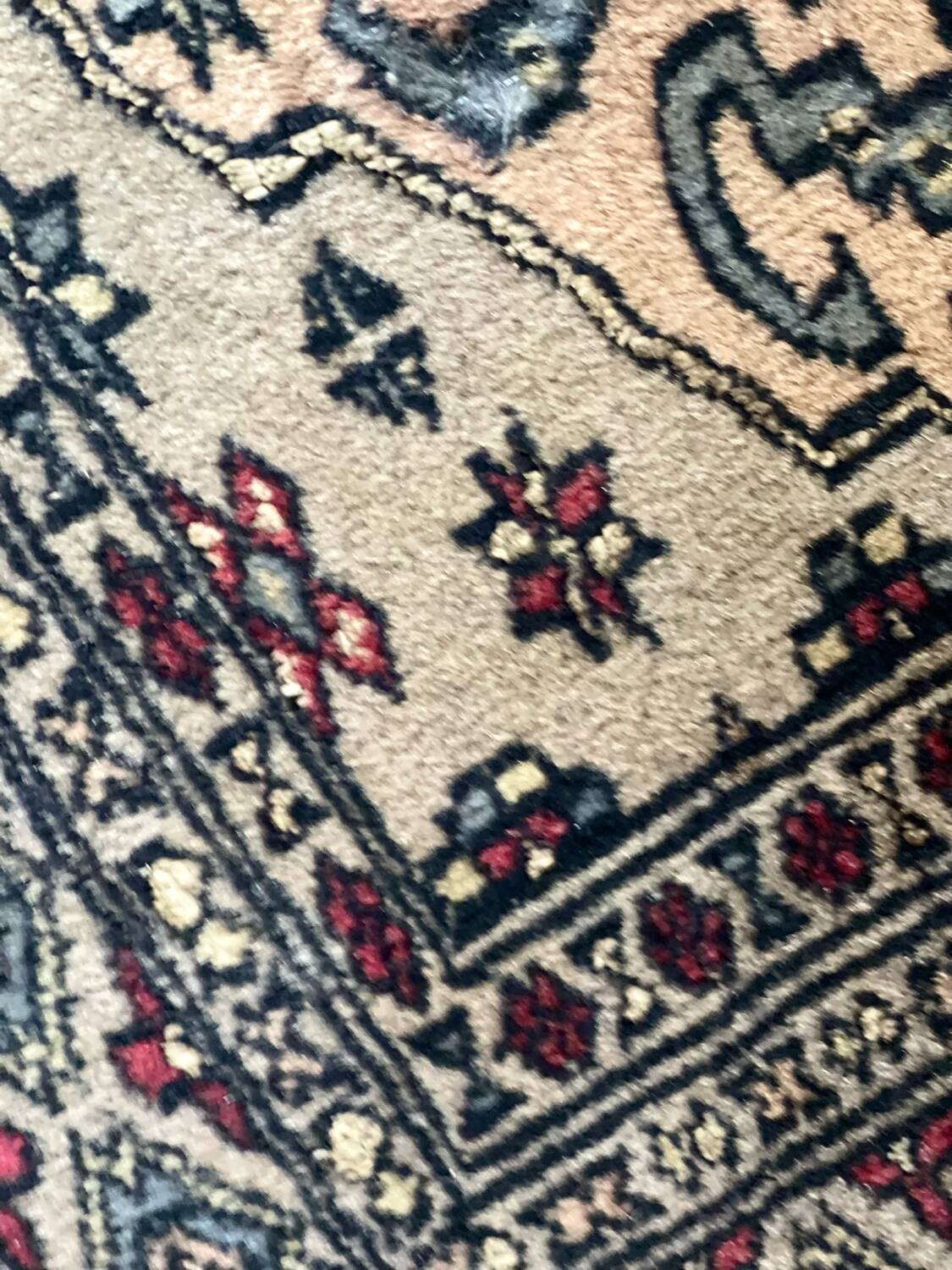 Antique Persian rug, signed.
