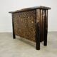 Brutalist bar made of solid wood logs, chalet style, 1970s.