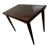 Table d’appoint en palissandre table de chevet fleurie