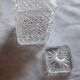 Chiseled glass whiskey decanter