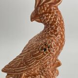 Vintage ceramic sculpture Parrot