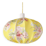 Vintage round Japanese-style printed pendant lamp