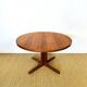 Scandinavian round teak dining table 1960
