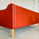 Vintage Danish mid-century Mogens Hansen 3 person cognac leather sofa