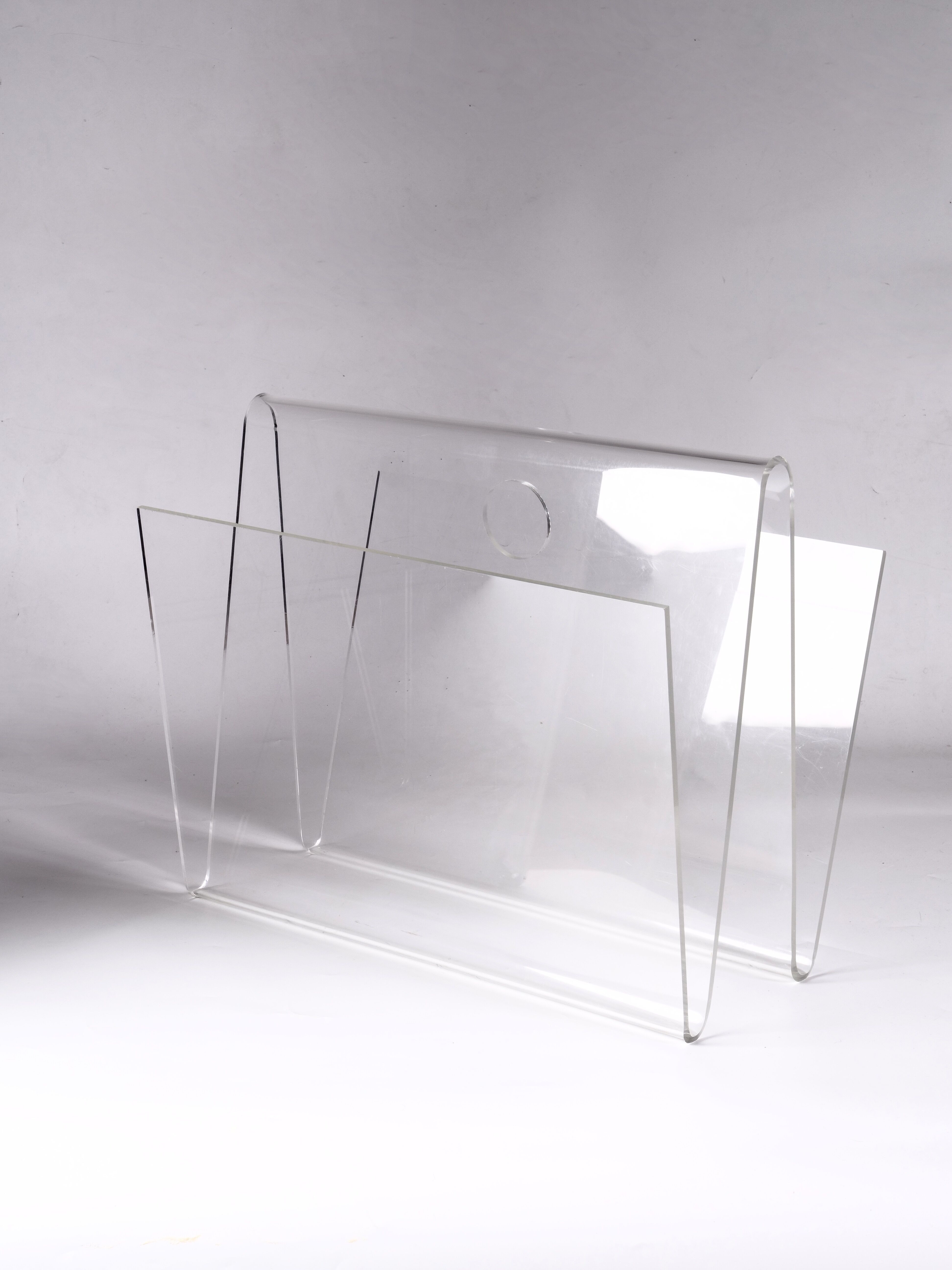 transparent plexiglass review door 1970