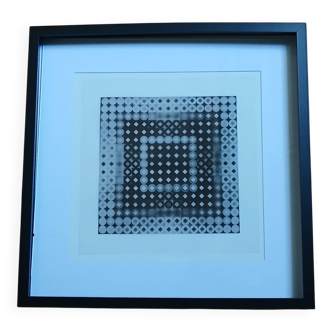 Le Portrait "Invisible" de Louis Armstrong par Vasarely - Œuvre Optiqu