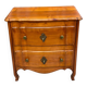 Commode de style mix Louis XV Louis Philippe noyer massif queue d'aronde