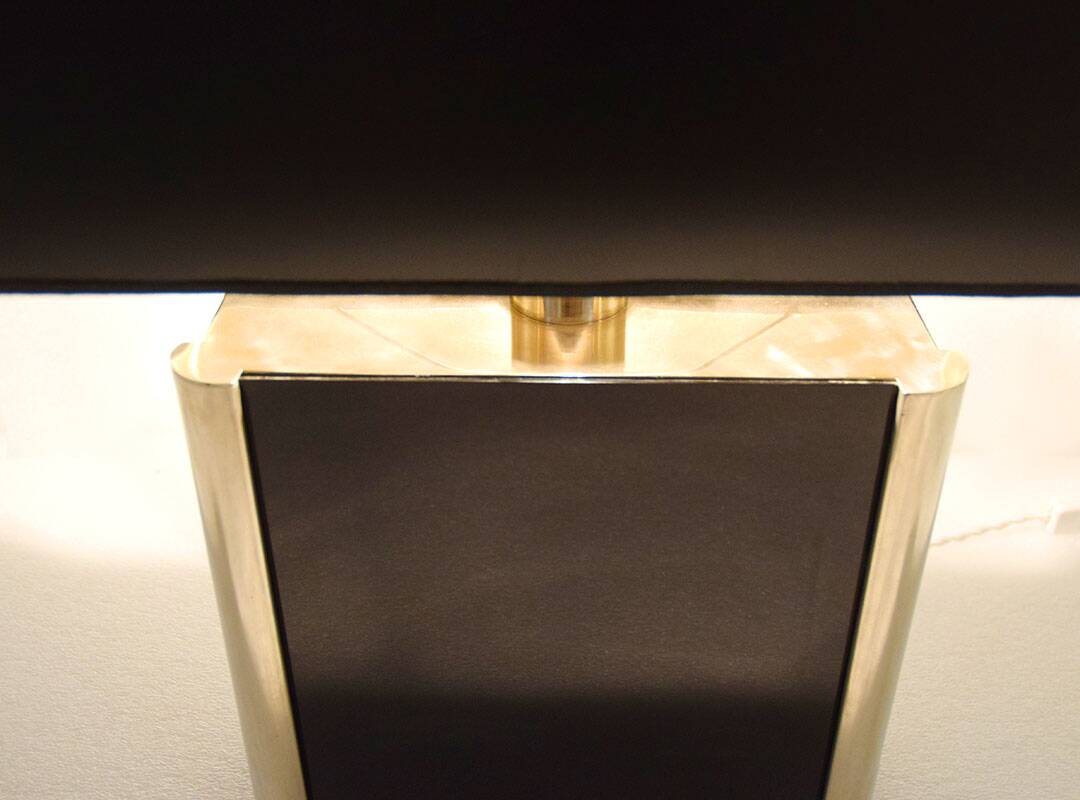 Romeo Rega plexiglass and metal table lamp, 1970s