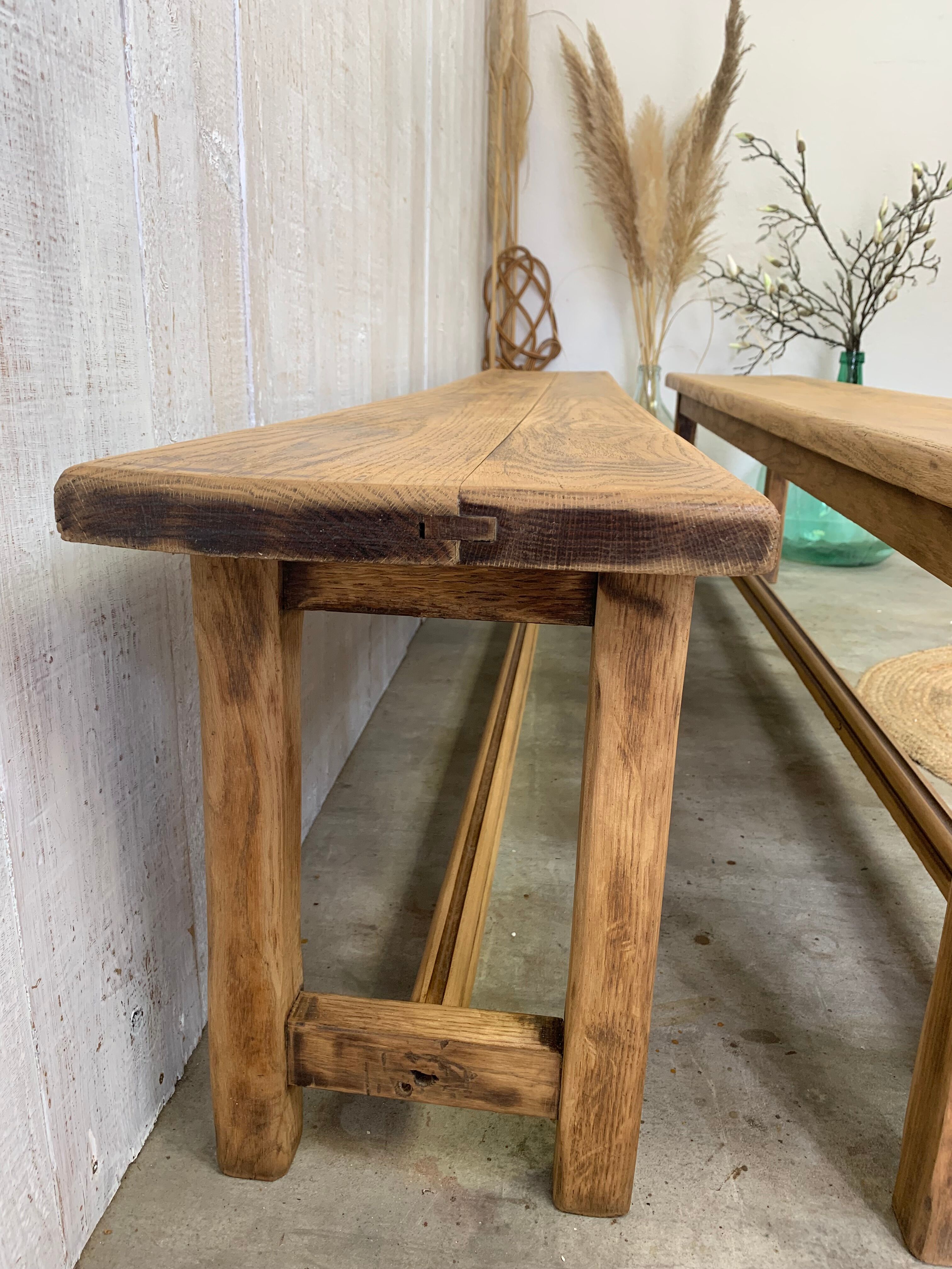 Pair of farm benches