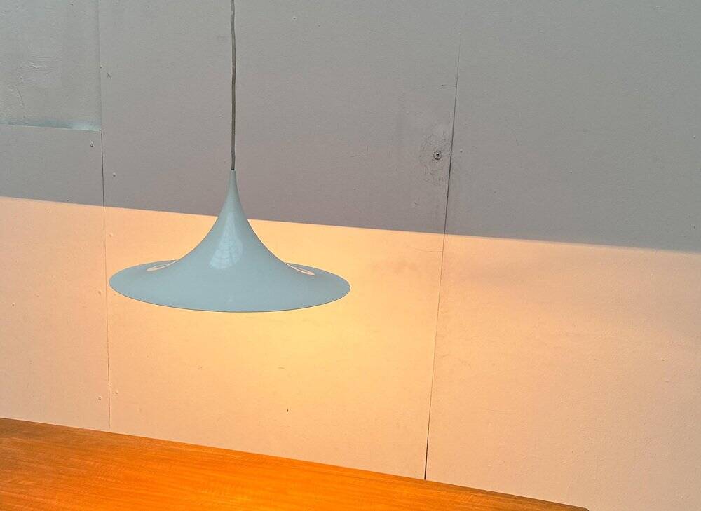 Semi-suspended space mid-century lamp by Bondrup & Thorup for Egoluce, Italy, 1970s.