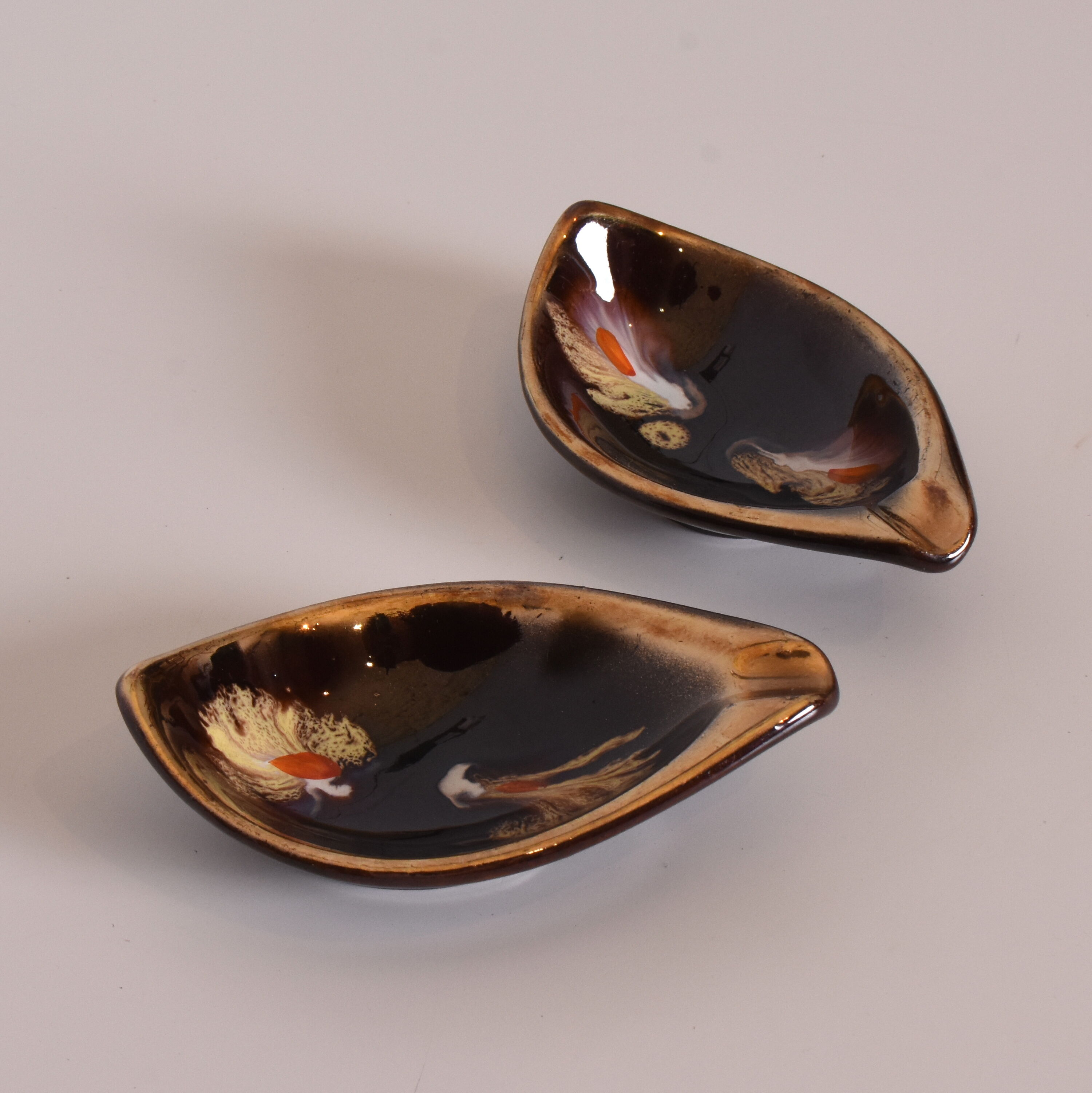 Pair of ashtrays, Jasba Keramik, Germany, 1970s