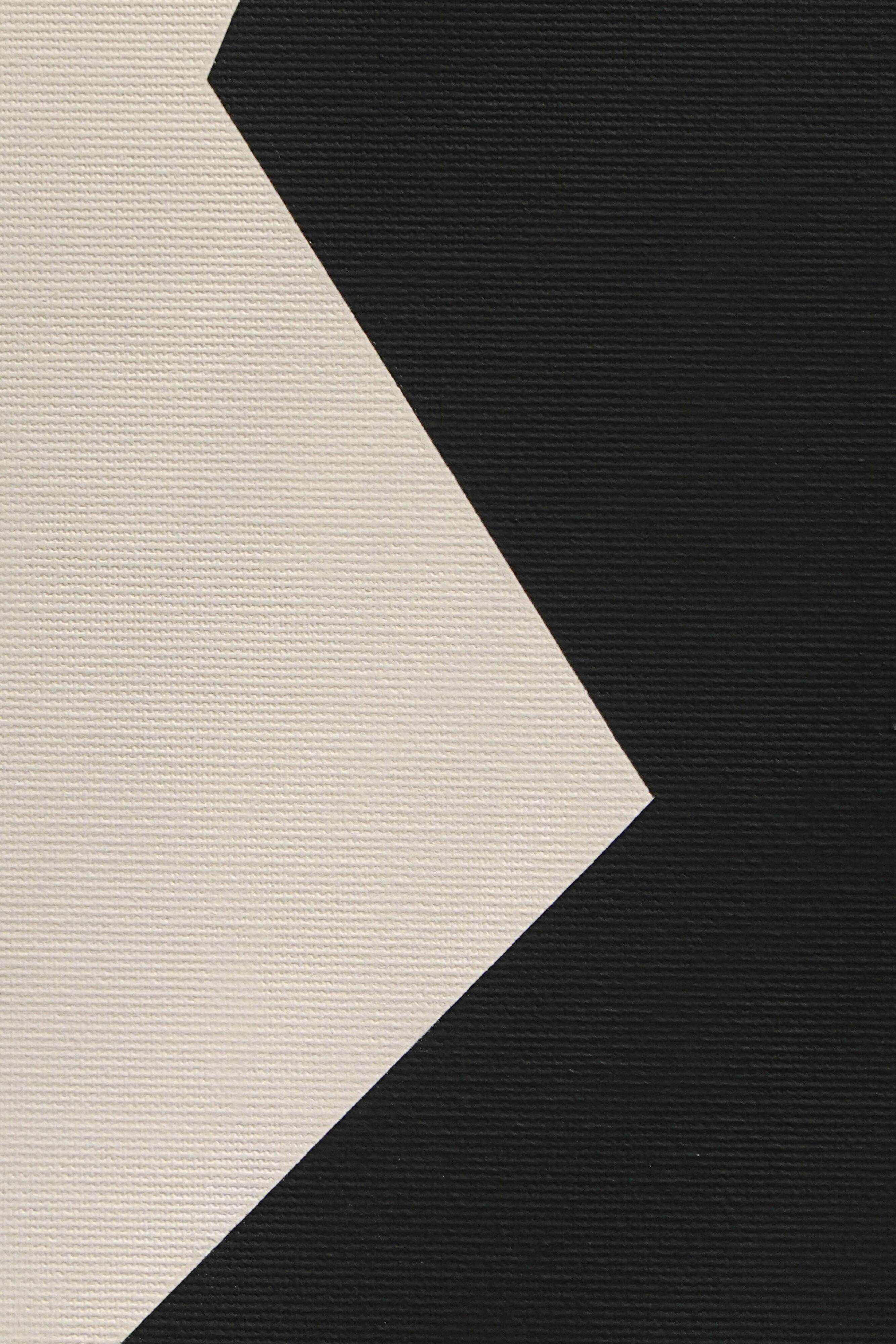 Peinture originale abstraite, Signe noir B04