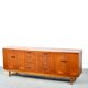 Midcentury tigerwood sideboard / long john. vintage modern / danish / retro / scandinavian style.
