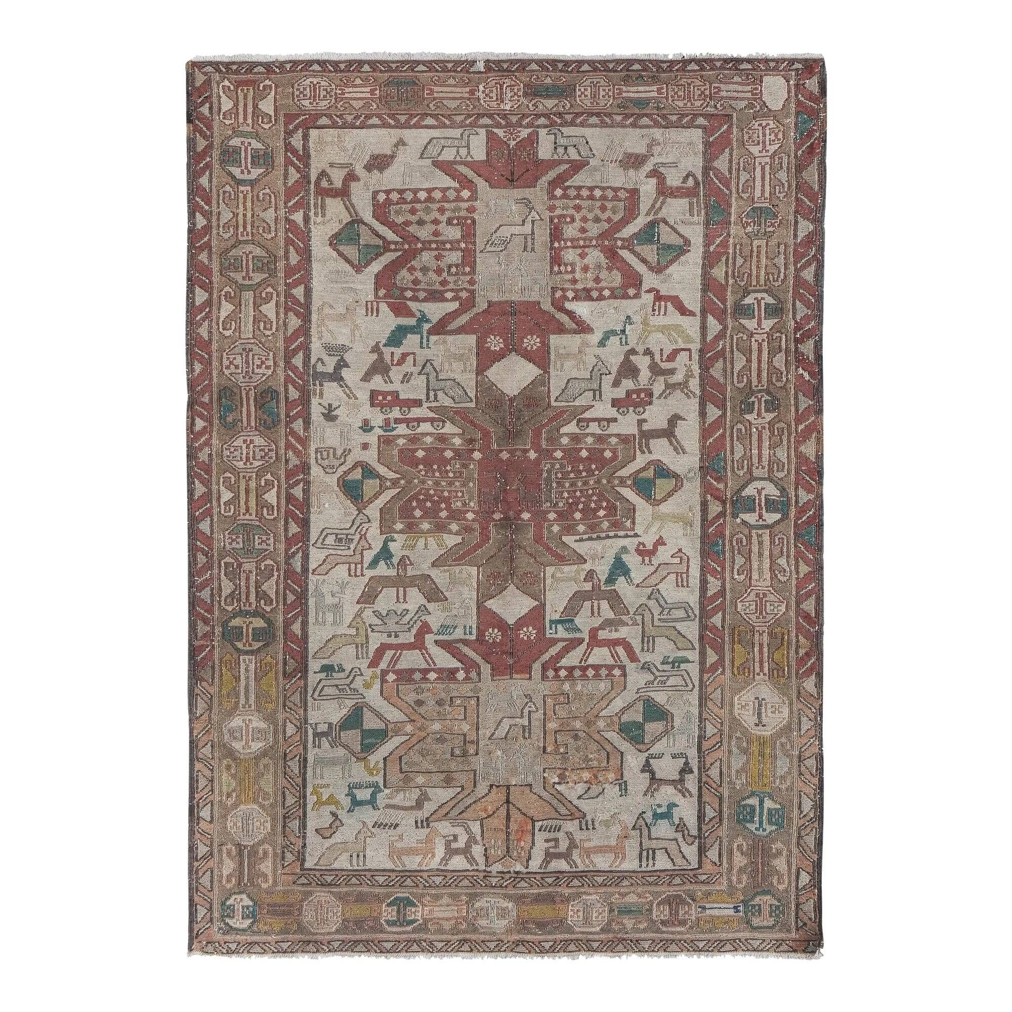 Vintage hand-embroidered tablecloth 100x142 cm