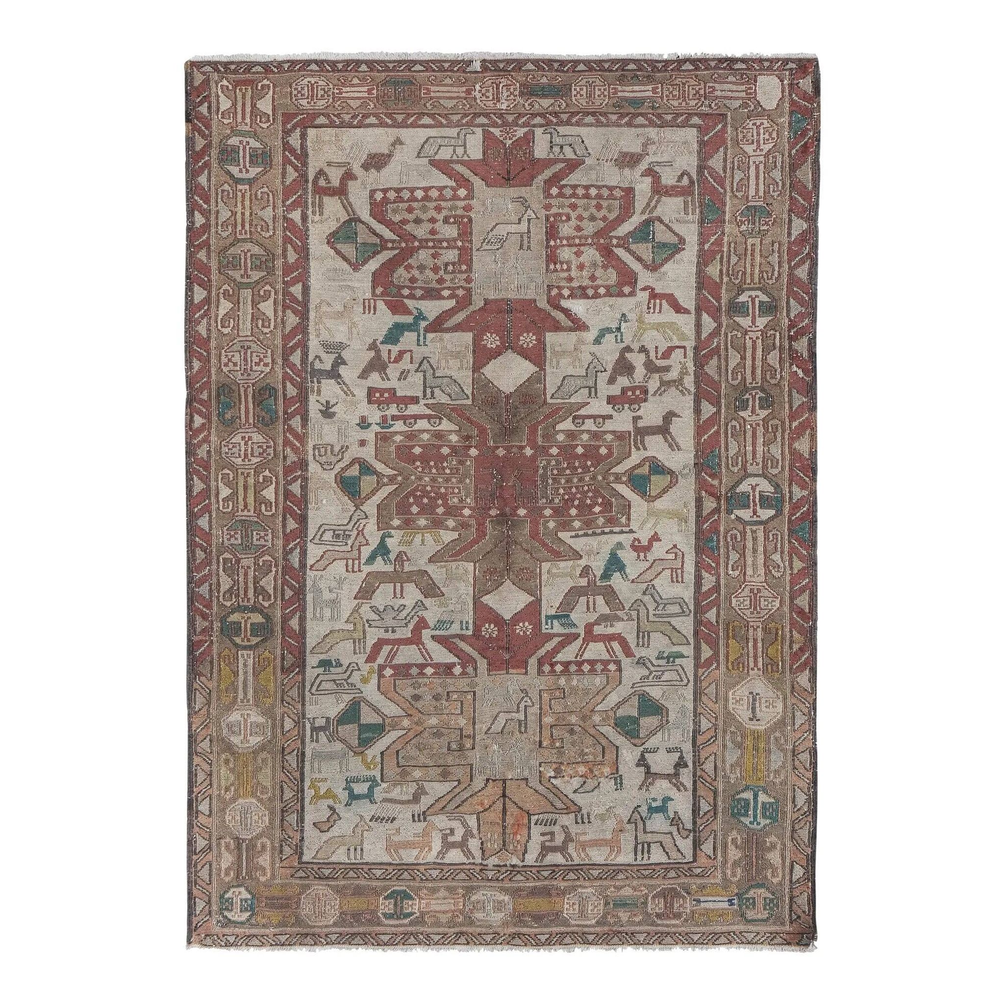Vintage hand-embroidered tablecloth 100x142 cm