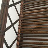 Old openwork bamboo basket