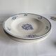 4 Deep Plates in earthenware Moulin des Loups & Hamage model Lucien