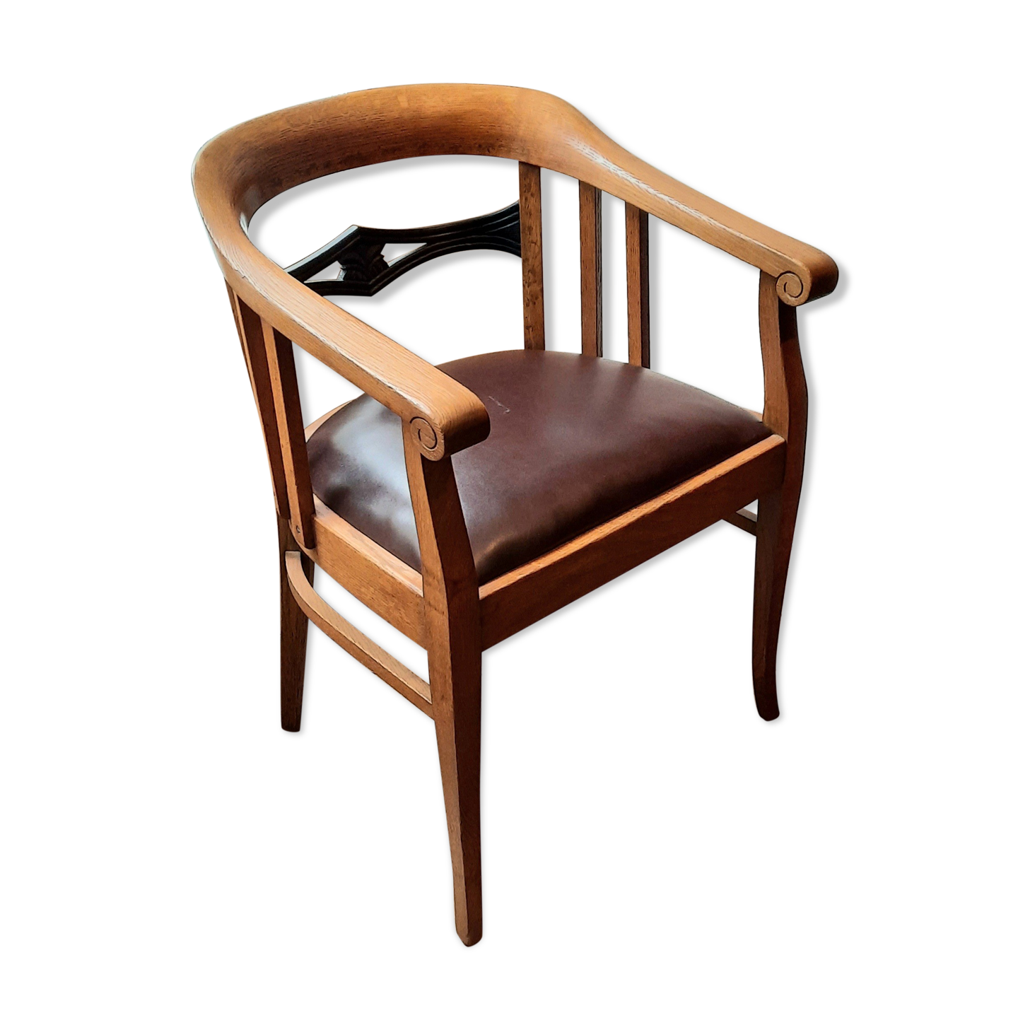 Office chair, oak, circa 1910