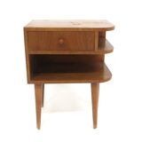 Mahogany bedside table, Swedish Modern, Sweden, 1940.