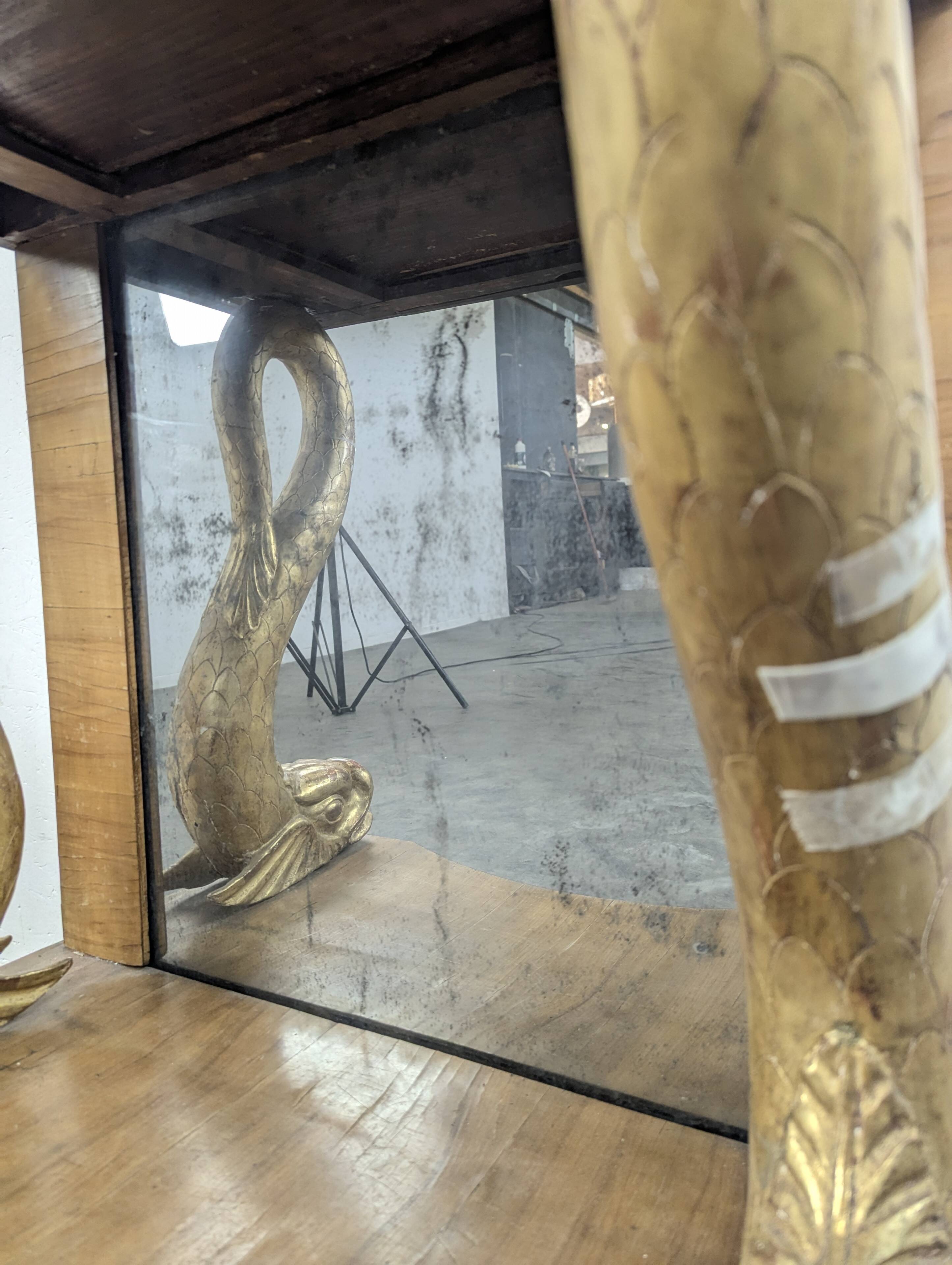 Empire console with dolphins Northern Europe