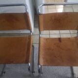 Chairs b33 leather patinated Marcel Breuer