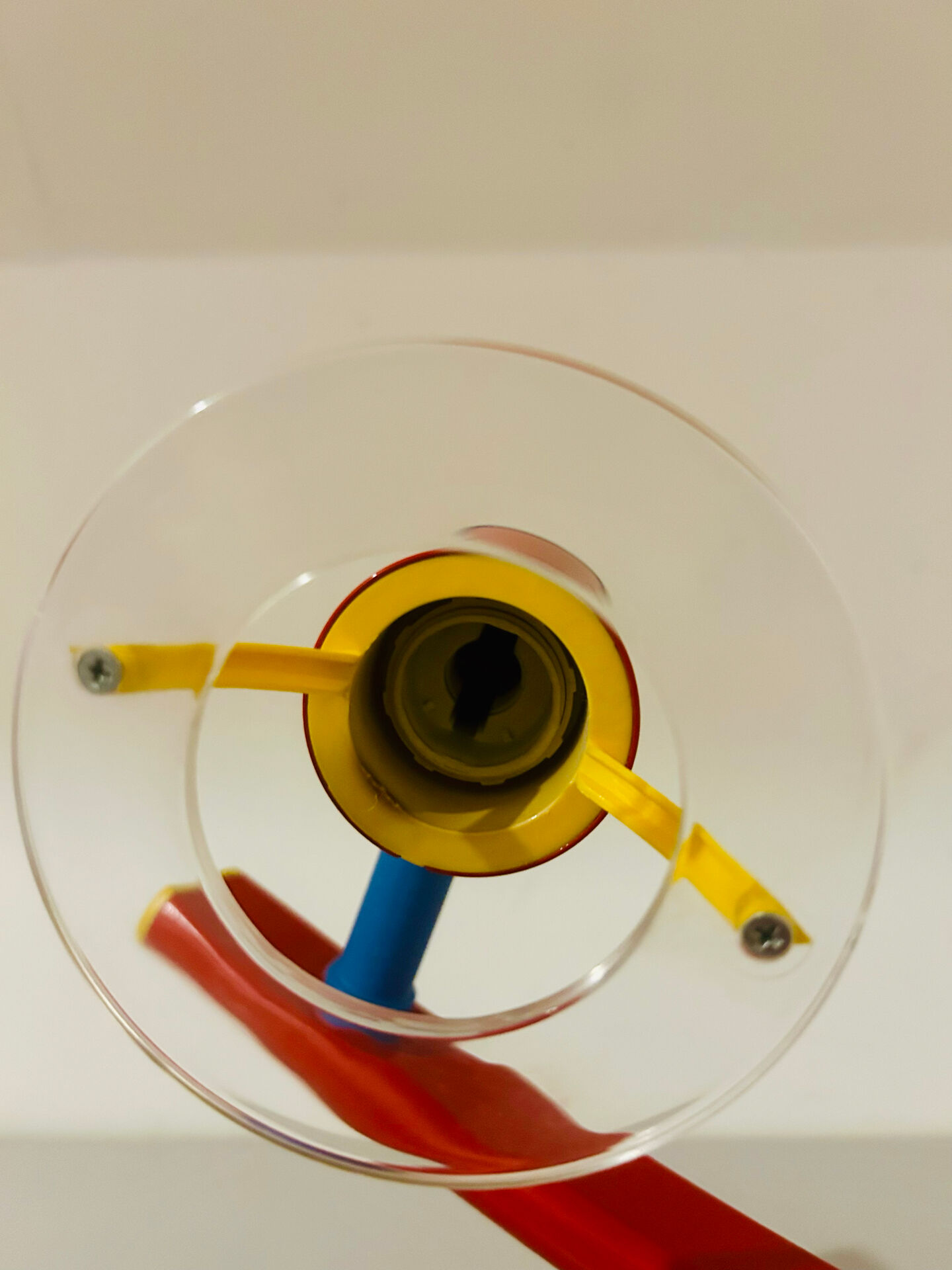 Ceiling light 4 Spots Shiny Vintage Germany 1980s