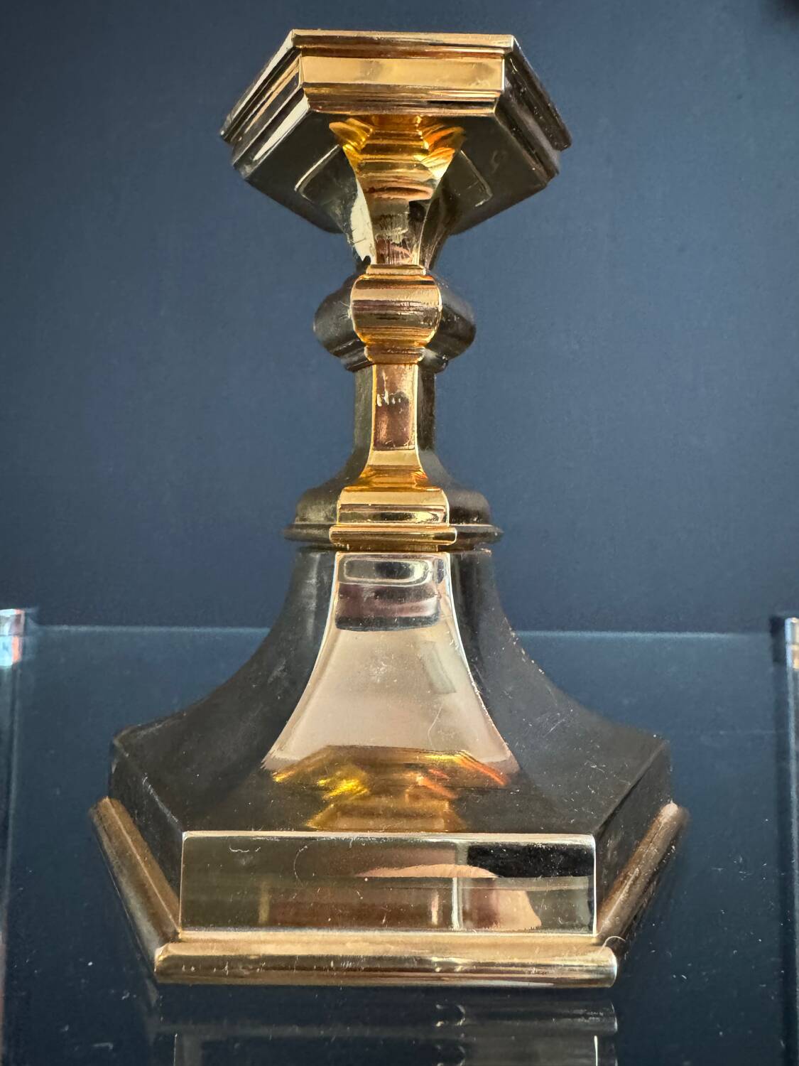 Golden Nagel candlestick from the 1970s.