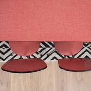 Extendable table and 6 chairs in Formica and stainless steel, brand FURANIA EUROPALU