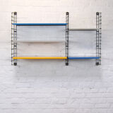 Vintage Tomado wall shelf by A. Dekker 1960s
