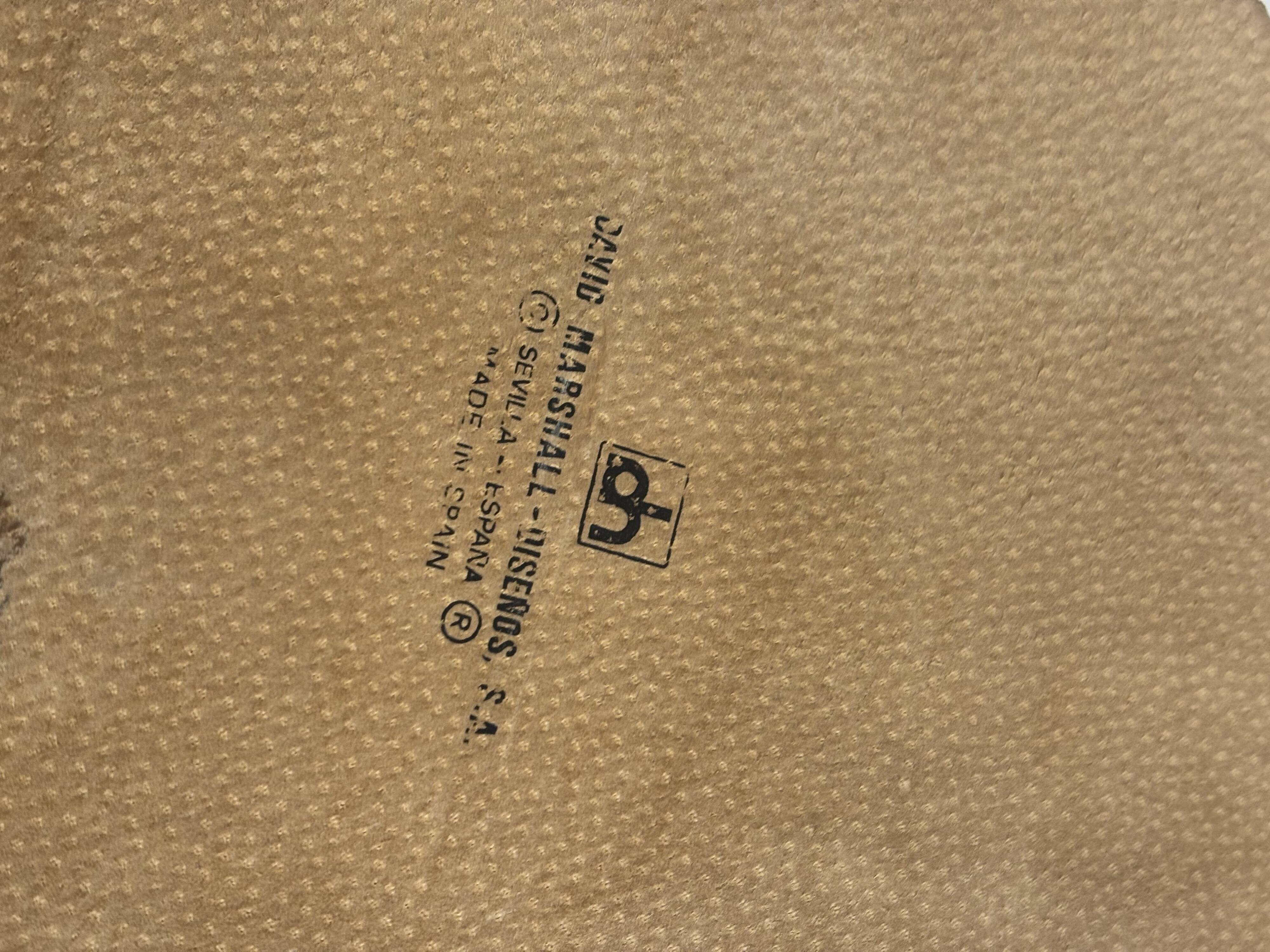 David Marshall wood and brass tray