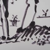 Signed lithograph by Pablo Picasso: Don Quixote
