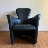 Dutch design easy chair Amphora by Leolux faux leather upholstery