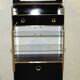 70s lacquered black and gold hairdresser