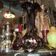 Aventurine glass inclusion vase