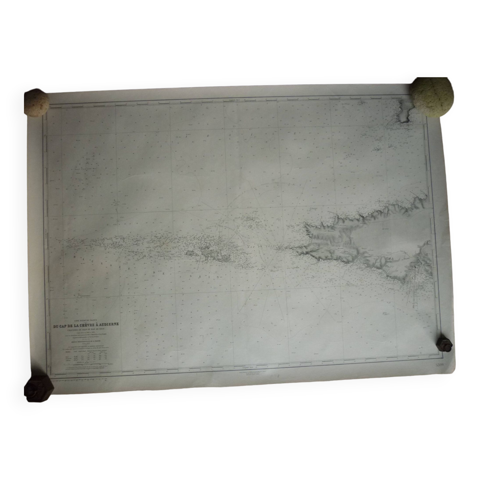 Navy chart “cap de la chèvre in audierne” nº 5309